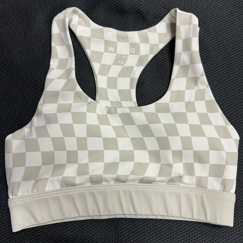 checkered bralette top